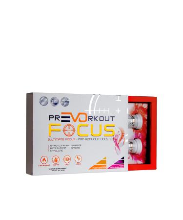 Evolabs prevorkout focus booster effervescent tablets powerful focus booster with fizzy bubblegum & fizzy orange taste for more focus endurance and reaction 2x21 effus tablets fizzy bubblegum / fizzy orange