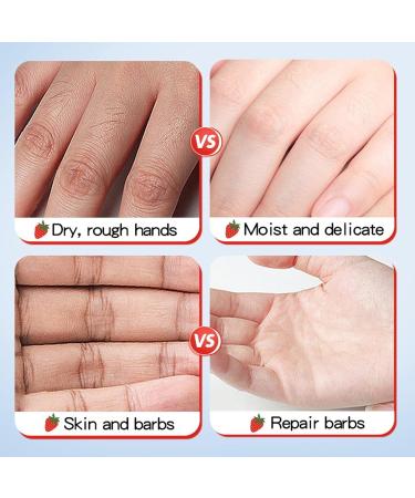 Strawberry Hand Cream for Dry and Chapped Hands Deeply Moisturizing Hand Lotion with Vitamin E Moisturizing Non-greasy Skin Care for Women or Men - Buy Online on GoSupps.com