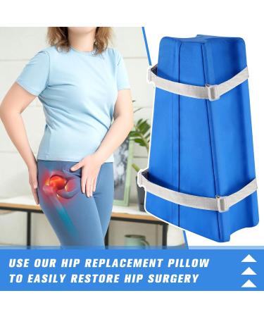 Hip Abduction Pillow for Surgery Recovery | Comfortable Hip Replacement Support with Strap & Cover - Buy Online on GoSupps.com