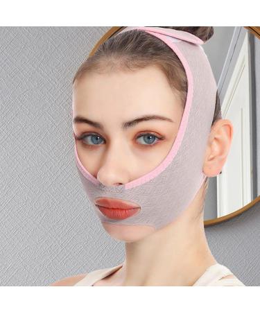 V Face Lifting Strap | Double Chin Strap V Shaped Face Shaper Reusable Lift Bandage Adjustable Double Chin Eliminator Fits Different Face Shapes - Buy Online on GoSupps.com