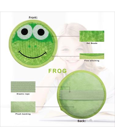 Kids Boo Boo Ice Pack 2-Pack for Fever, Pain Relief & Injuries - Green+Blue - Buy Online on GoSupps.com