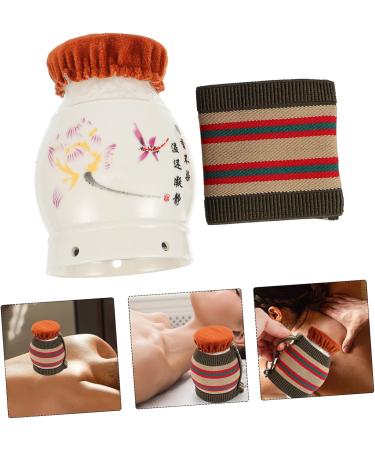 Healeved Ceramic Burner Set for Chinese Medicine - Hand Massage Cup Holder & Moxibustion Hose 10x6.5x6.54cm | International Shipping Available - Buy Online on GoSupps.com
