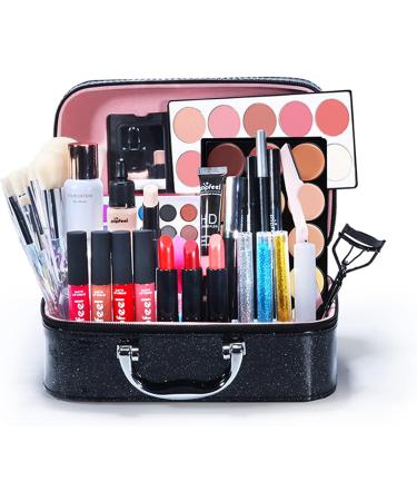 MKNZOME All-in-one Holiday Makeup Gift Set | Makeup Kit for Women Full Kit Cosmetic Essential Starter Bundle Include Eyeshadow Palette Lipstick Blush Foundation Concealer Face Powder Lipgloss Brush - Buy Online on GoSupps.com