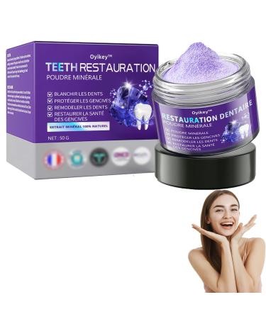 Oyikey Teeth Restoration Mineral Powder, Oyikey Teeth Powder 50g, Tooth Repair Mineral Powder, Teeth Whitening Powder, Effectively Strengthen Teeth and Gums (1)
