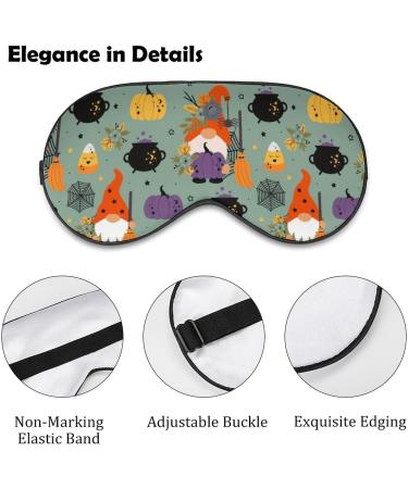 Shop Halloween Gnomes Pumpkin Sleeping Mask | Soft Adjustable Eye Blindfold for Men Women Girls & Boys - Light-Blocking Comfort - Buy Online on GoSupps.com