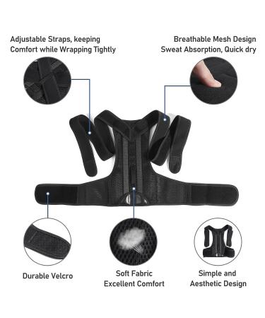 HFXBearArmor Posture Corrector- Adjustable Back Brace for Men and Women XL - Lumbar Support for Neck, Back, Shoulder Pain Relief - Buy Online on GoSupps.com