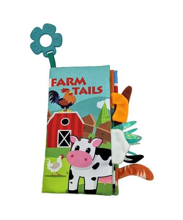 Soft Baby Cloth Crinkle Book for Infants/Toddlers | Educational Teether Sensory Toy Farm Theme | Unbreakable 0-18 Months | Boy Girl Shower Gifts - Buy Online on GoSupps.com