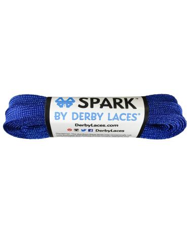 Derby Laces Blue Spark Shoelace for Shoes, Skates, Boots, Roller Derby, Hockey and Ice Skates 45 Inch / 114 cm
