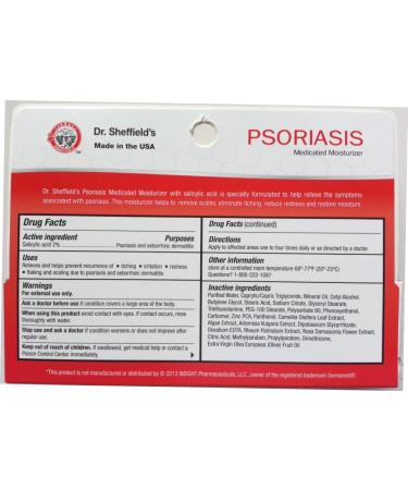 Dr. Sheffield's Psoriasis Medicated Moisturizer Skin Cream 4oz Pack of 4 - Effective Relief for Psoriasis Symptoms - Buy Online on GoSupps.com
