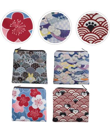 Healvian Multitool Wallet: 4PCS Napkin Storage Bag & Pouch Holder with Zipper - Outdoor Period Bag for Nursing Pads and Tampons - Polyester Student Girl Purses - Buy Online on GoSupps.com