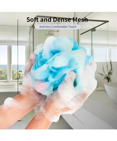 Buy SAMEAT Loofah Sponge Shower Puff - Exfoliating Bath Scrubber for Men & Women - 3 Pack Soft Mesh Body Scrub - International Shipping Available - Buy Online on GoSupps.com