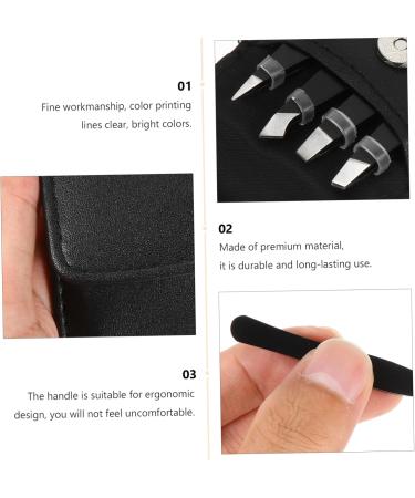 Beavorty 1 Set Eyebrow Tweezers Eyebrow Scissor Beauty Eyebrow Tweezer Eyebrow Hair Tweezers Nose Hair Facial Hair Tweezers Eyebrow plier Hair Clip Miss Stainless Steel Make up Eyebrow Clip 8.5x5.3cm Black - Buy Online on GoSupps.com