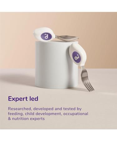 Doddl Toddler Self Feeding Cutlery Set | Spoon and Fork for Kids 12m+ (Aqua) - Buy Online on GoSupps.com