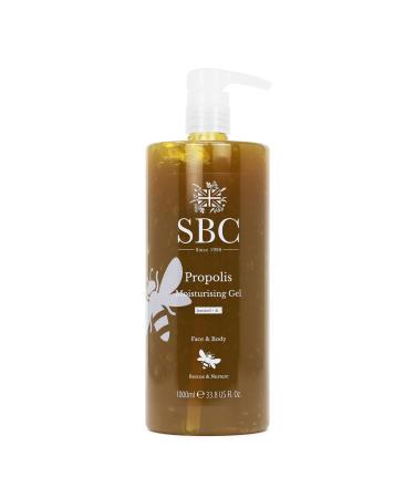 SBC Skincare Propolis Moisturising Gel 1000ml | Lightweight Propolis Gel Moisturiser For Face And Body | Nurturing Propolis Gel For Irritated Or Sensitive Skin 1 l (Pack of 1)