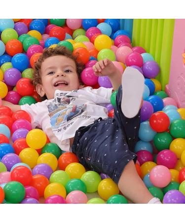 50 Colorful Plastic Ball Pit Balls - Baby and Dog Play Toys - Small Fun Balls for Kids - Buy Online on GoSupps.com
