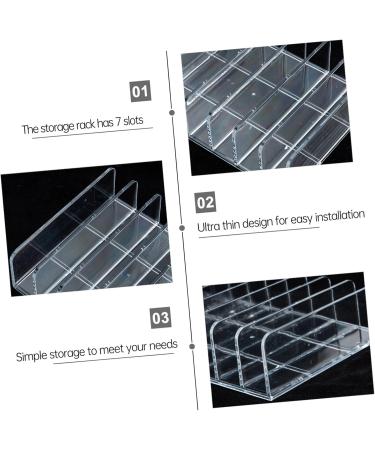 BIUDECO Cosmetic Storage Box Liquid Eye Shadow Eyeshadow Storage Acrylic Eyeshadow Lip Gloss Plastic Dog Transparent 17x12.5cm - Buy Online on GoSupps.com