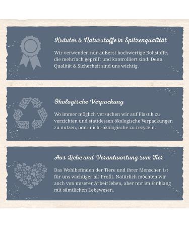 Krautery Nerves Herbs for Dogs - High-Quality Grain-Free Supplement (250g) - Additive-Free Sugar-Free Species-Appropriate Care - Buy Online on GoSupps.com