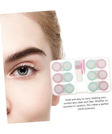 Buy Homsfou 6-Sentence Contact Lens Container Set - Transparent Plastic Storage for Improved Care and Organization - Buy Online on GoSupps.com