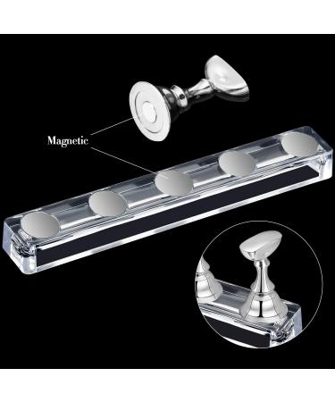 2 Set Acrylic Nail Art Practice Stands with Magnetic Tips - 96 Reusable Adhesive Putty for DIY Nail Display - International Shipping Available - Buy Online on GoSupps.com