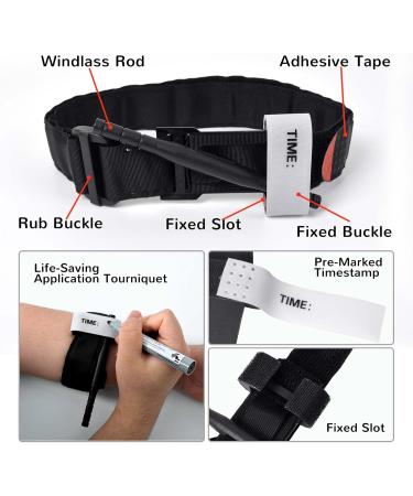 DQTYE 2pcs Tourniquet - Tactical Outdoor Quick Release Strap for One-Handed Use | Ideal for Sports Camping & Hiking - Buy Online on GoSupps.com