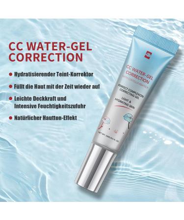 CC Cream Water avec Centella Asiatica cr me CC l g re cr me pour le visage l'eau hydratante cor enne fondation de maquillage cor enne soin du visage change de couleur unifie les irr gularit s - Buy Online on GoSupps.com