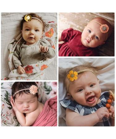 Dreshow 10 Pack Baby Hair Bands & Headbands for Girls - Nylon Hair Accessories for Newborns & Toddlers - Buy Online on GoSupps.com
