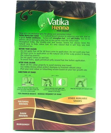 Dabur Vatika Henna Hair Colour Permanent Rich Black | 60g International Shipping Available - Buy Online on GoSupps.com