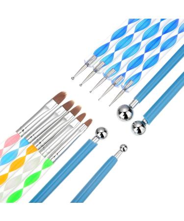 14 Pieces Dotting Tools Painting Brushes Set Nail Art Dotting Tool for Rock Painting Embossing Art Pottery Craft - Buy Online on GoSupps.com