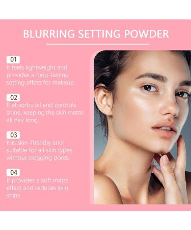 Allaura Make-Up Fixing Powder Allaura Mattifying Powder Allaura Beauty Blurring Powder Allaura Beauty Pink Setting Powder Oil Control Setting Powder for All Skin Tones (Pink 6G) - Buy Online on GoSupps.com