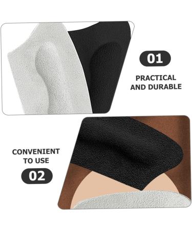 Didiseaon 2 Pairs Leather Heel Stickers & Gel Insoles for Women | Dressy Heel Pads | Double Sided Tape | Widen Half Size Pads - Assorted Colors 12x5.7cm - Buy Online on GoSupps.com