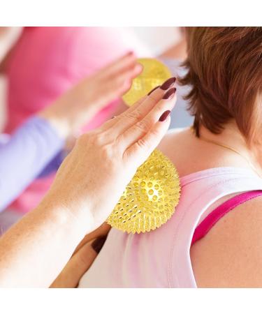 Magnetic Massage Ball Set - 6 Hedgehog Balls & 20 Acupressure Rings for Stress Relief | Gold Yoga Massage Tools - Buy Online on GoSupps.com