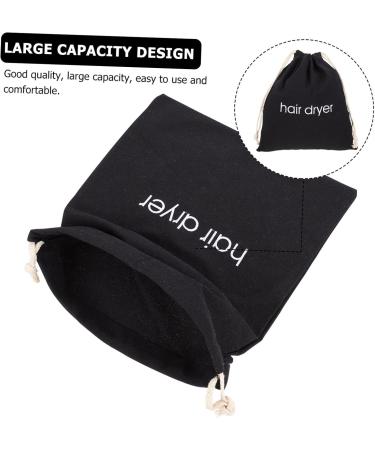 PLAFOPE 2pcs Hair Dryer Storage Bag Frog Bag Travel Bags Make up Brush Holder Organizer Pouch Fabric Black - Buy Online on GoSupps.com