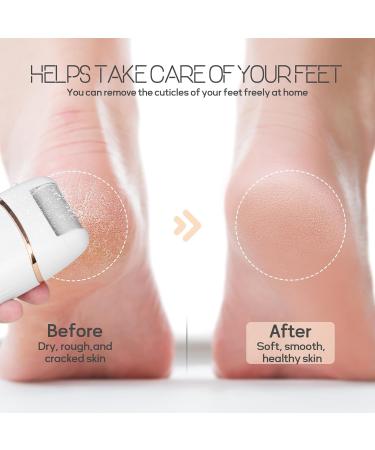 Automatic Callus Remover for Feet - Rechargeable Electric Pedicure Tool with 3 Roller Heads 2 Speeds Waterproof Design for Effective Cracked Dry Skin Care - Buy Online on GoSupps.com