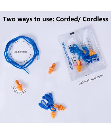 Dison 100 Pairs Silicone Ear Plugs - 32dB Reusable Noise Reduction Earplugs for Shooting Work & Travel - Premium Hearing Protection - Buy Online on GoSupps.com