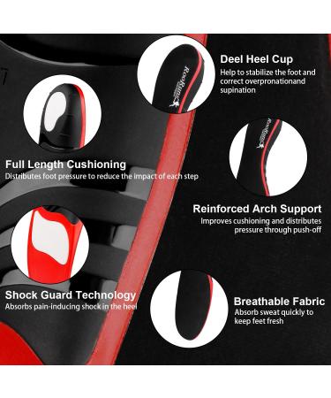 RooRuns Plantar Fasciitis Insoles for High Arch Support | XL Orthotics for Flat Feet | Pain Relief for Men & Women - Perfect for Running & Heavy Duty Work - Buy Online on GoSupps.com
