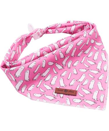 Lionet Paws Halloween Dog Bandana - Ghost Triangle Scarf for Small Medium & Large Dogs (Pack of 1) - Perfect Pet Costume Accessory - Buy Online on GoSupps.com