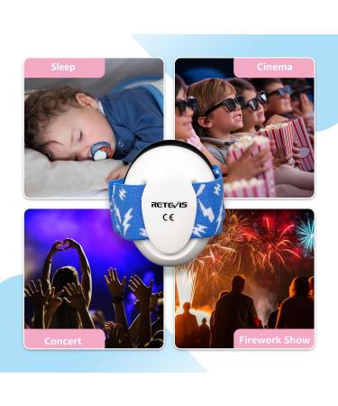 Retevis Children's Hearing Protection Headphones - Noise Suppression Earmuffs for Toddlers (0-18 Months) - Soft Safe & Comfortable Ear Protection (White) - Buy Online on GoSupps.com