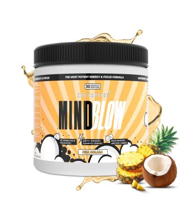 Nootropic Brain Supplement for Energy Focus & Mood with Caffeine L-Tyrosine Teacrine & Alpha GPC– for Gamers Gym Enthusiasts Students & Entrepreneurs- 30 Servings (Pina Colada)