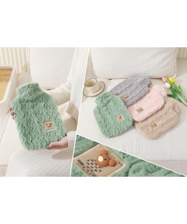 Comfortable Green Hot Water Bottle with Soft Cover - Ideal for Body & Back Warmth | Hand Warmer for International Shipping - Buy Online on GoSupps.com