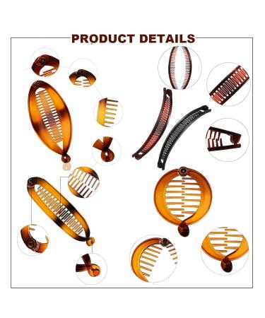 20 Piece Banana Hair Clips | Classic Wire Combs & Fishtail Double Comb for Women - Multi-Colored Styles - Buy Online on GoSupps.com