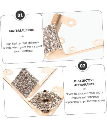 SHERCHPRY Heel Protector - 4 Pairs High Heel Toe Protection & Metal Iron Shoe Heel Repair Accessories for International Shipping - Buy Online on GoSupps.com