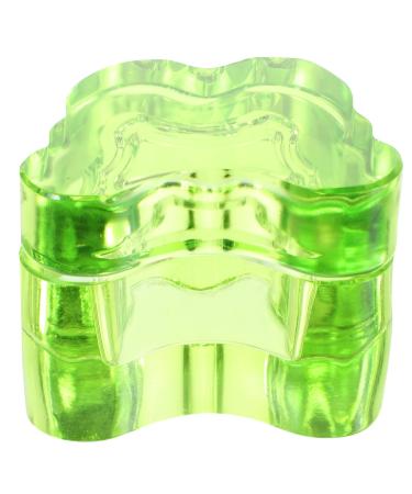 Beavorty Glass Crystal Dappen Dish with Lid Bowl Cup Nail Dappen Cup Nail Art Dappen Bowl Jewelry Bowl Manicure Brush Pen Tools Holder for Acrylic Liquid Powder Nail Green