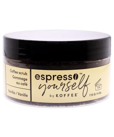 Vanilla Coffee Scrub - Exfoliating Body & Face Polish for Smooth Skin | Invigorating Vanilla Scent | 4 Oz - Naturally Radiant Skin - Buy Online on GoSupps.com