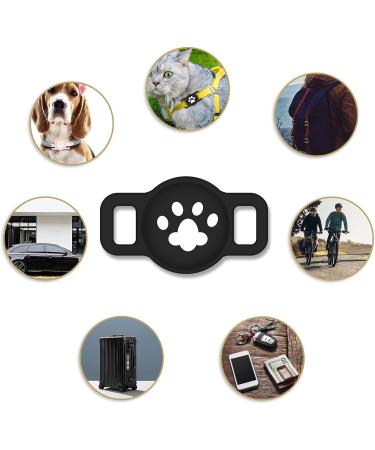 Coholl Protective Cover for Apple AirTag Case - 3 Pieces Silicone Shell for GPS Finder Dog Collar Anti-Oste Pet Loop Holder for Cats & Dogs - Black White & Light Powder - Buy Online on GoSupps.com
