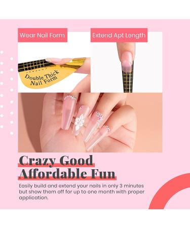 Teerova 5-in-1 Builder Gel Set - 4 Colors 15ml Structure Gel 100 Nail Shapes & File for Perfect Nail Art - International Shipping Available - Buy Online on GoSupps.com
