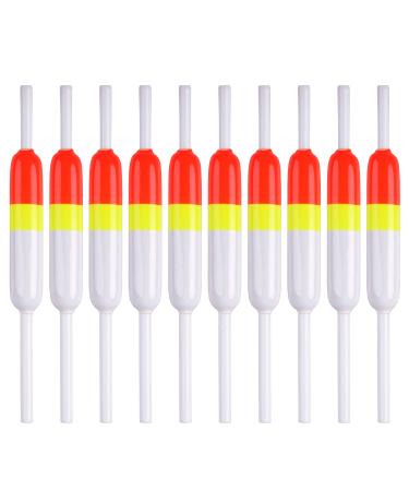 JOGFFDE Slip Bobbers Fishing Floats and Bobbers - Wood Slip Bobbers Spring Oval Stick Slip Floats for Crappie Catfish Trout Fishing Bobbers 10/20PCS (2.44"X0.59"X5") 2.44inX0.59inX5in-10pcs