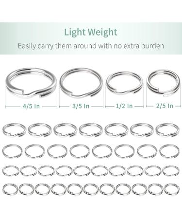 Pawfly 1/2 Inch Mini Split Jump Rings - 100 Pack | Small Metal Connectors for Jewelry Making, Crafts, DIY Arts - 100 PCS - Buy Online on GoSupps.com