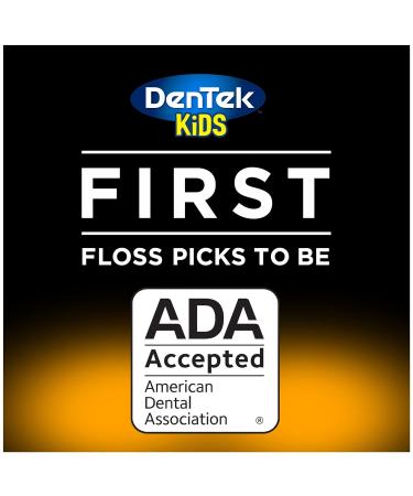 DenTek Kids Fun Flossers - Wild Fruit Flavored Floss Picks (75 Count x 6 Pack) - Removes Food & Plaque - Dental Care for Children - Buy Online on GoSupps.com