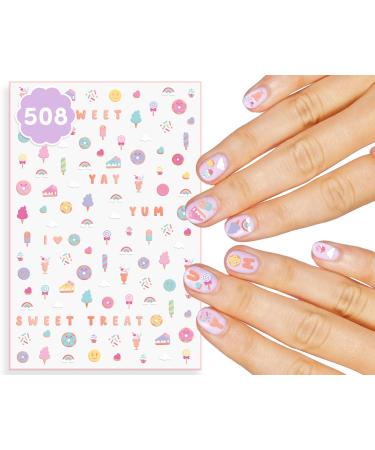 xo  Fetti Kids Donut Nail Stickers - 508 Decals | Birthday Girl Party Favors  DIY Home Activity  Sweet Gift  Cute Nail Art Transfer  Dessert  Ice Cream  Candy  Unicorn  Easter Gift
