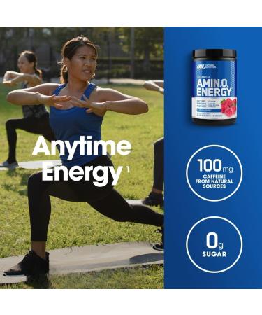 ON Essential Amino Energy | Amino Acid & Energy Formula | 5 Grams of Amino Acids 100 mg of Naturally Sourced Caffeine 5 Calories Sugar Free | 30 Servings (Blue Raspberry) Blue Raspberry 30 Servings (Pack of 1) - Buy Online on GoSupps.com
